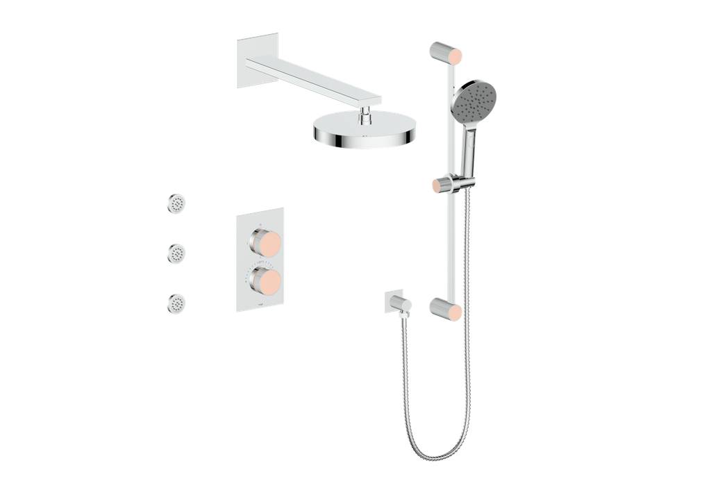 MOND 3-WAY TH SHOWER KIT WITH BODY JETS