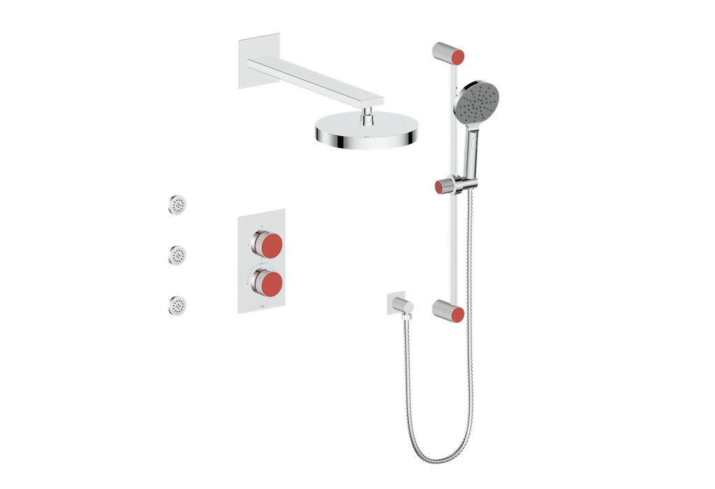 MOND 3-WAY TH SHOWER KIT WITH BODY JETS
