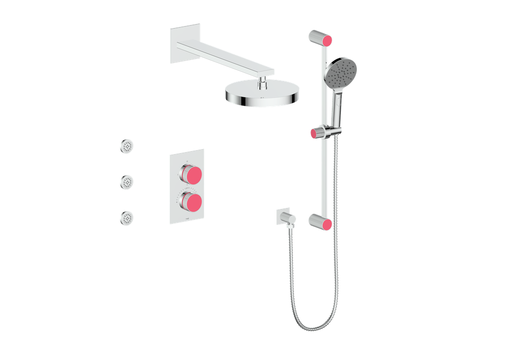 MOND 3-WAY TH SHOWER KIT WITH BODY JETS