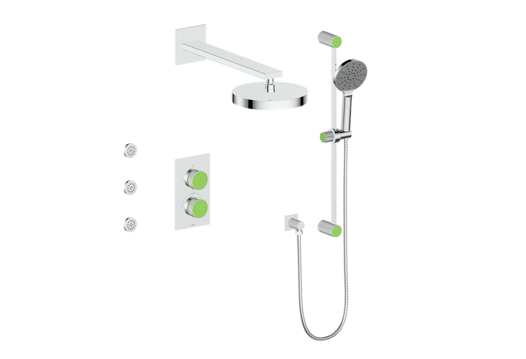 MOND 3-WAY TH SHOWER KIT WITH BODY JETS