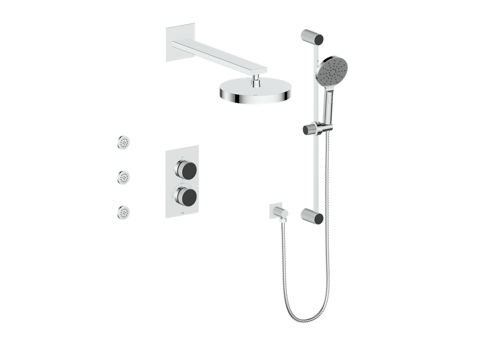 MOND 3-WAY TH SHOWER KIT WITH BODY JETS
