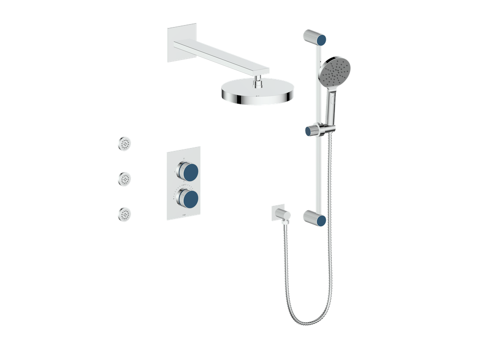 MOND 3-WAY TH SHOWER KIT WITH BODY JETS