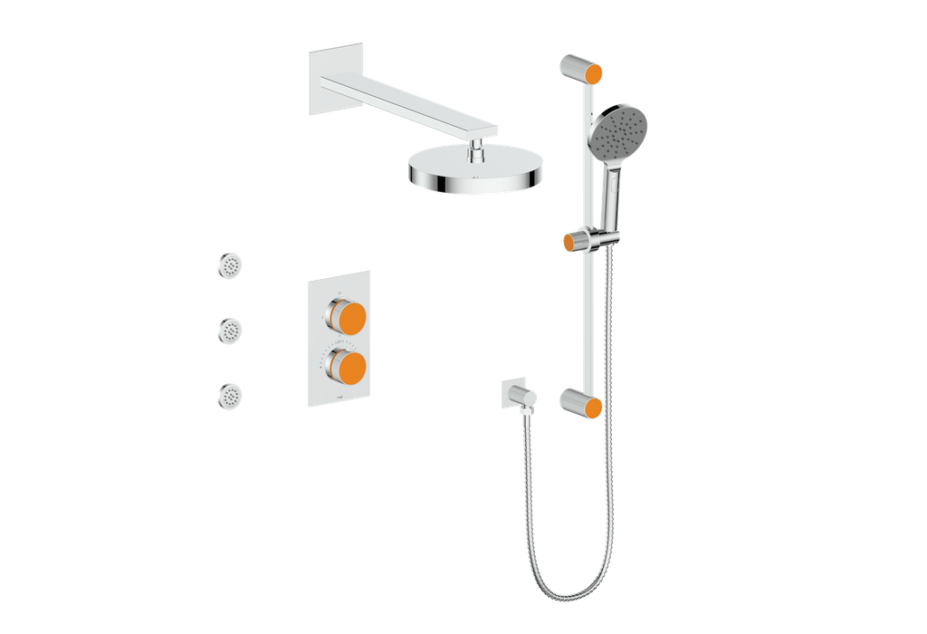 MOND 3-WAY TH SHOWER KIT WITH BODY JETS