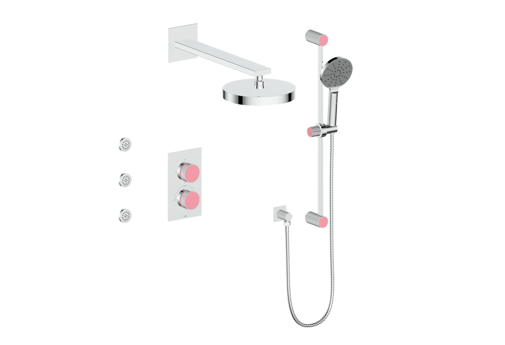 MOND 3-WAY TH SHOWER KIT WITH BODY JETS