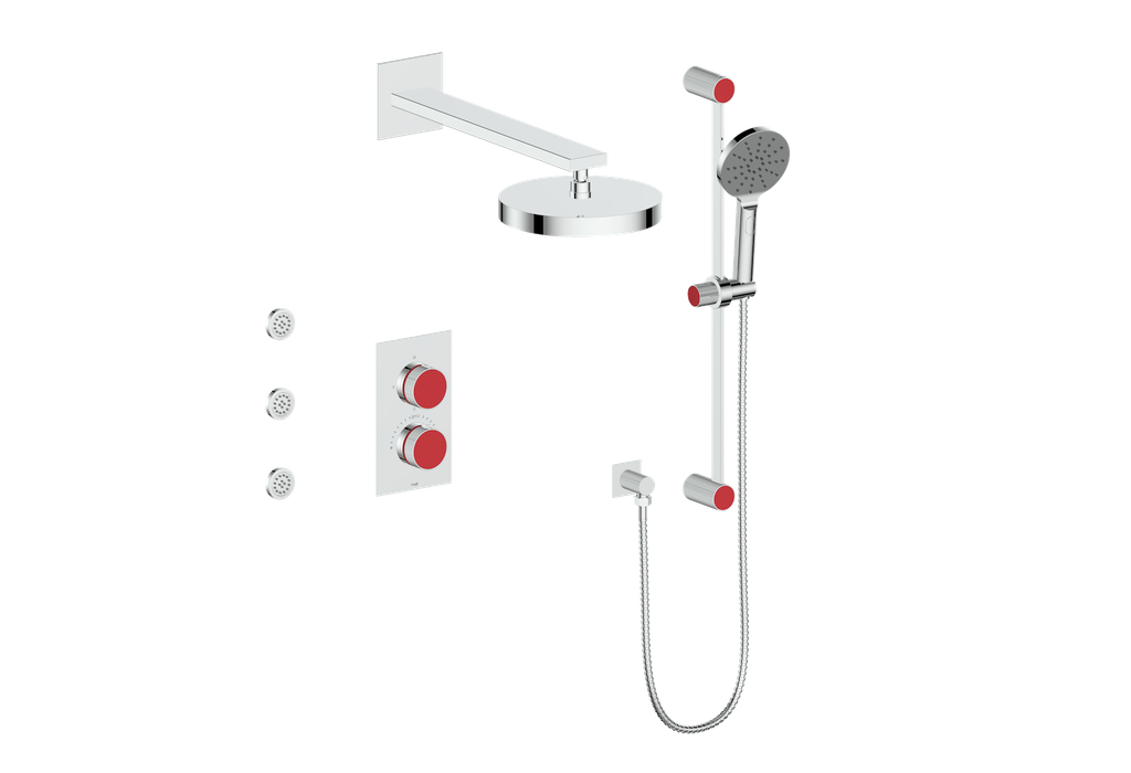 MOND 3-WAY TH SHOWER KIT WITH BODY JETS