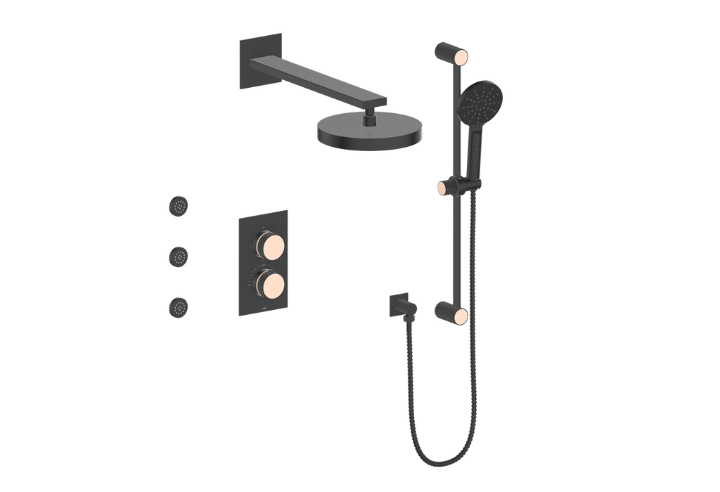 MOND 3-WAY TH SHOWER KIT WITH BODY JETS