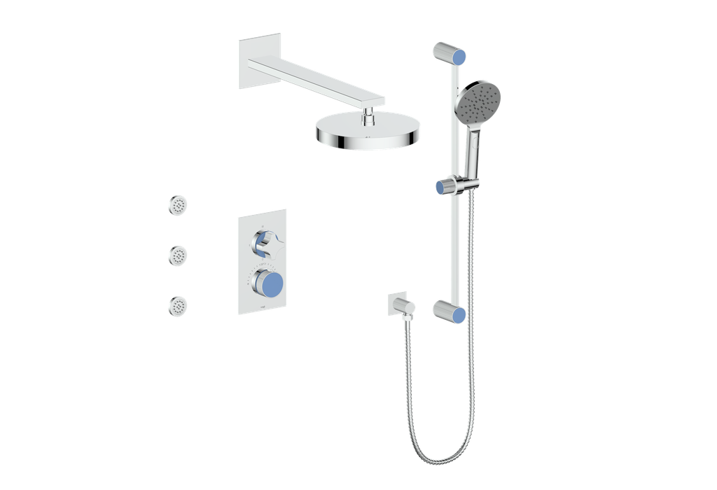 MOND 3-WAY TH SHOWER KIT WITH BODY JETS