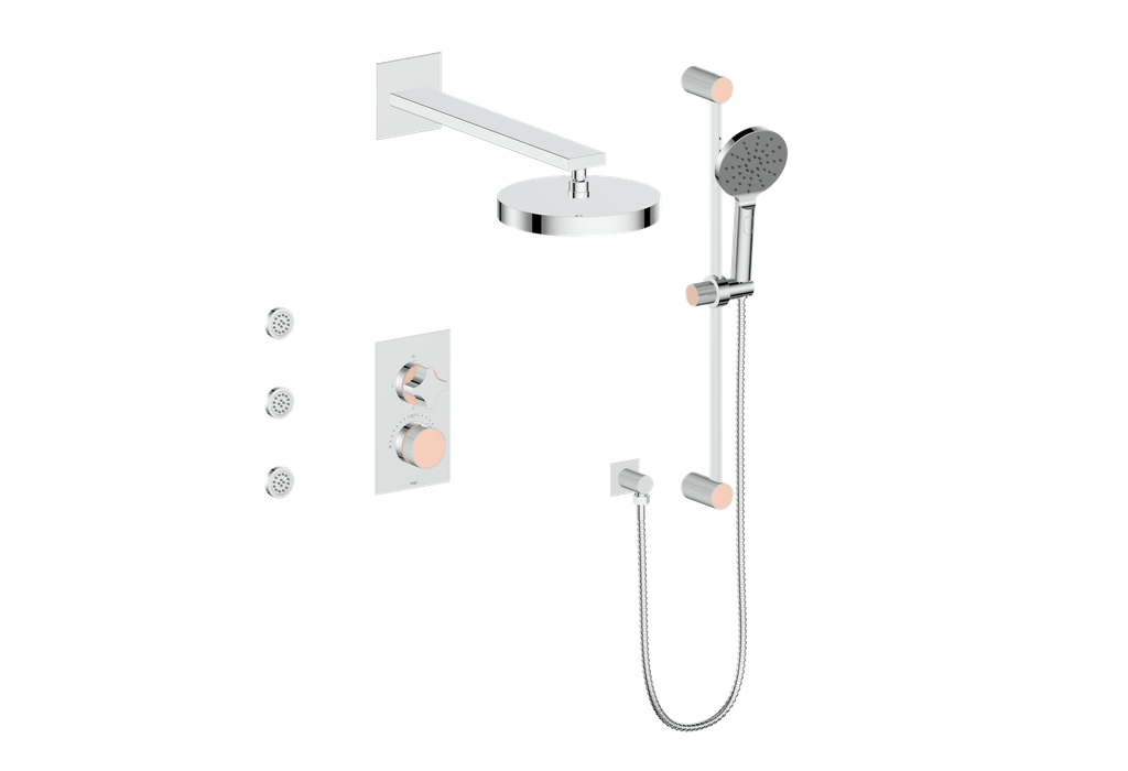 MOND 3-WAY TH SHOWER KIT WITH BODY JETS
