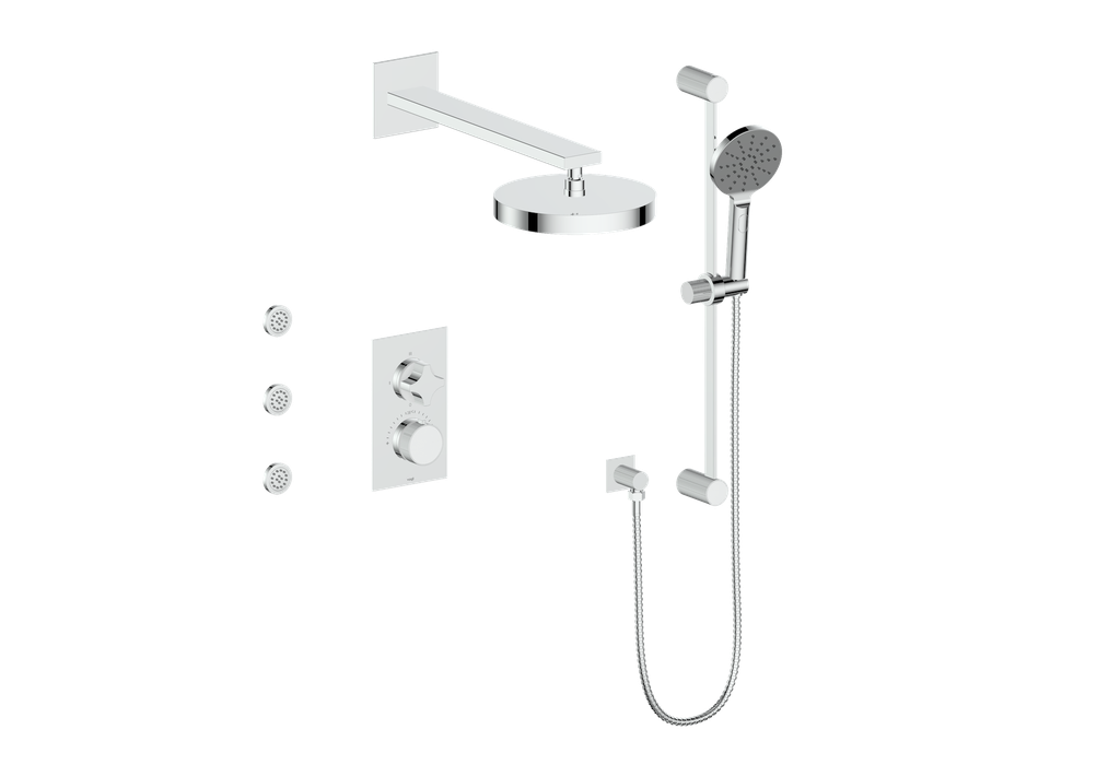 MOND 3-WAY TH SHOWER KIT WITH BODY JETS
