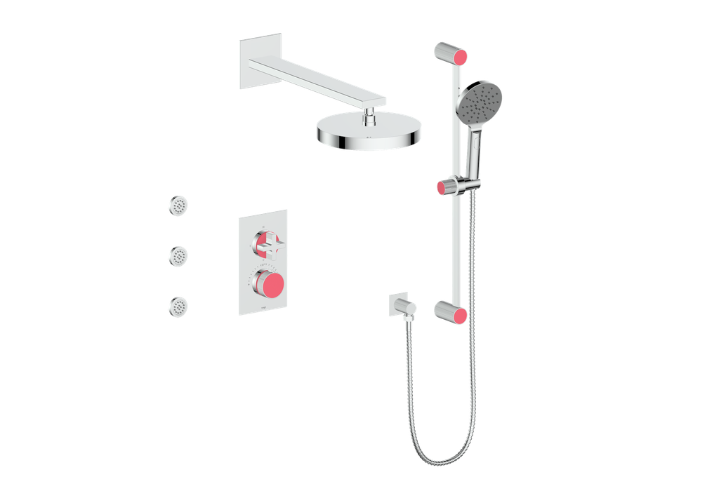 MOND 3-WAY TH SHOWER KIT WITH BODY JETS