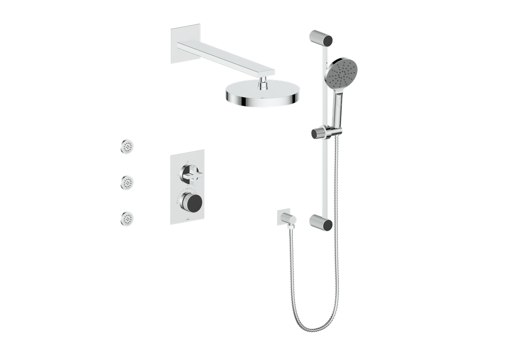MOND 3-WAY TH SHOWER KIT WITH BODY JETS