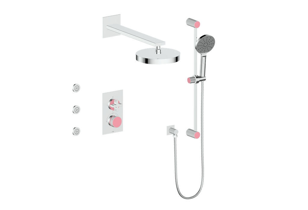 MOND 3-WAY TH SHOWER KIT WITH BODY JETS