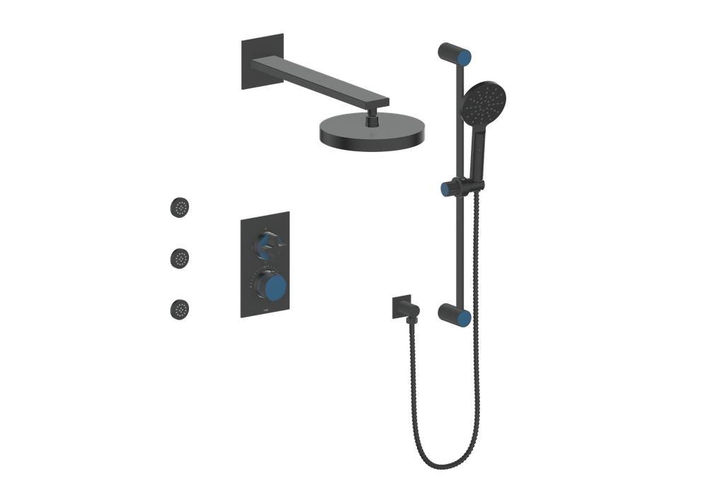 MOND 3-WAY TH SHOWER KIT WITH BODY JETS