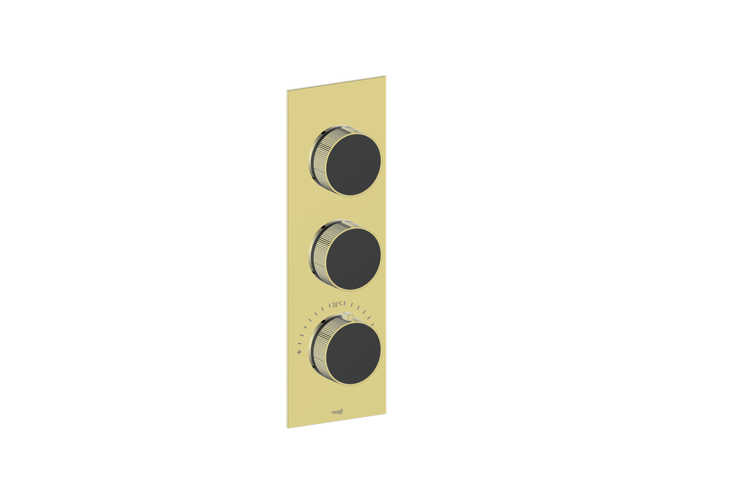 MOND TRIM FOR 3/4" HIGH-FLOW TH VALVE WITH 2 VOLUME CONTROLS