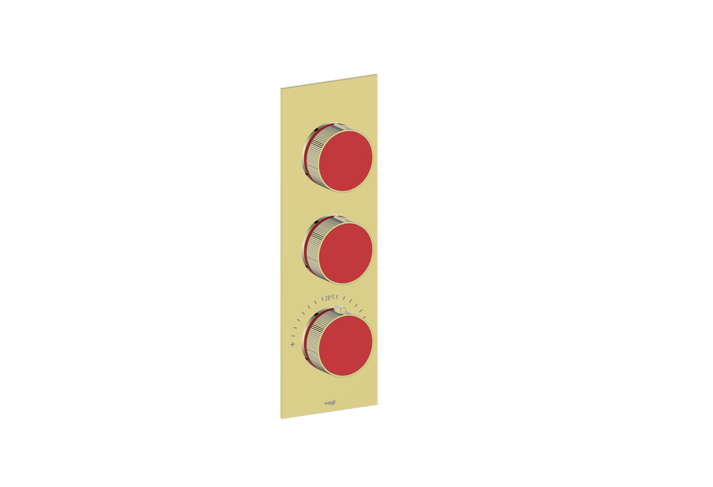 MOND TRIM FOR 3/4" HIGH-FLOW TH VALVE WITH 2 VOLUME CONTROLS
