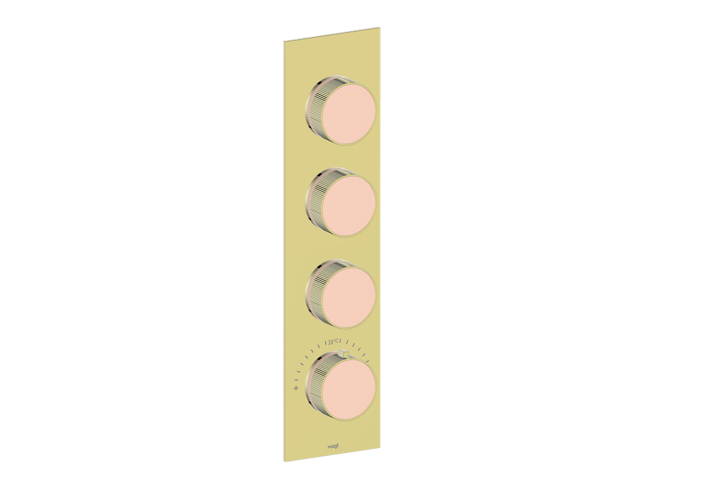 MOND TRIM FOR 3/4" HIGH-FLOW TH VALVE WITH 3 VOLUME CONTROLS