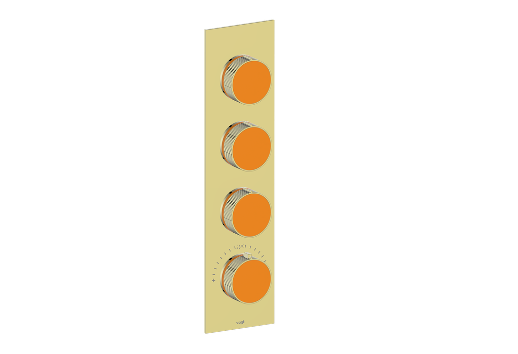 MOND TRIM FOR 3/4" HIGH-FLOW TH VALVE WITH 3 VOLUME CONTROLS
