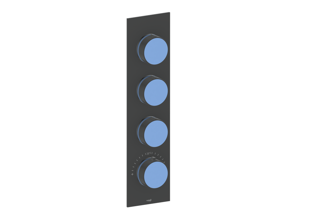 MOND TRIM FOR 3/4" HIGH-FLOW TH VALVE WITH 3 VOLUME CONTROLS