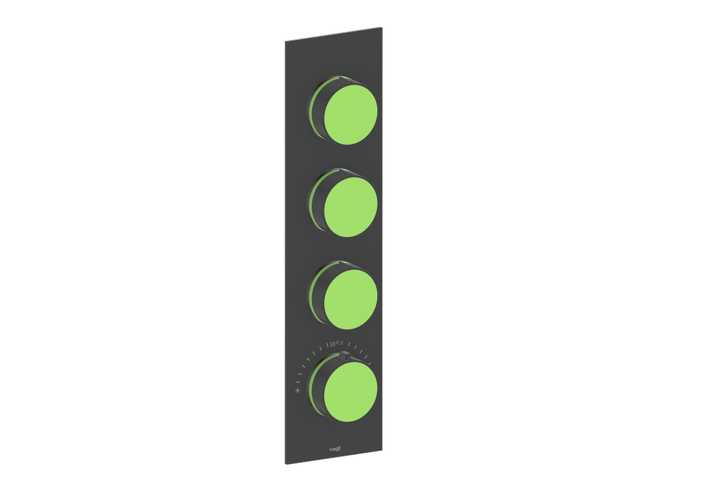 MOND TRIM FOR 3/4" HIGH-FLOW TH VALVE WITH 3 VOLUME CONTROLS