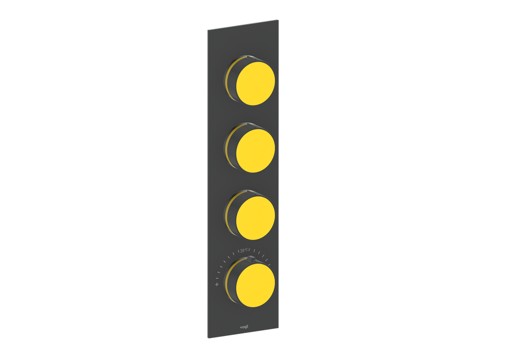 MOND TRIM FOR 3/4" HIGH-FLOW TH VALVE WITH 3 VOLUME CONTROLS