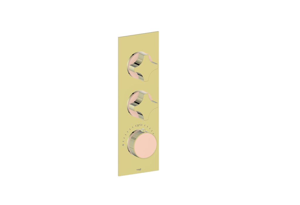 MOND TRIM FOR 3/4" HIGH-FLOW TH VALVE WITH 2 VOLUME CONTROLS