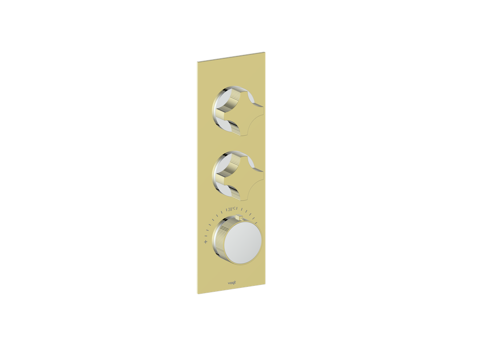 MOND TRIM FOR 3/4" HIGH-FLOW TH VALVE WITH 2 VOLUME CONTROLS
