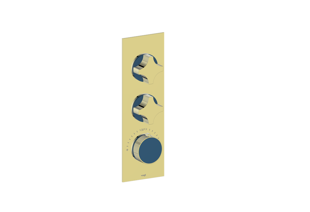 MOND TRIM FOR 3/4" HIGH-FLOW TH VALVE WITH 2 VOLUME CONTROLS