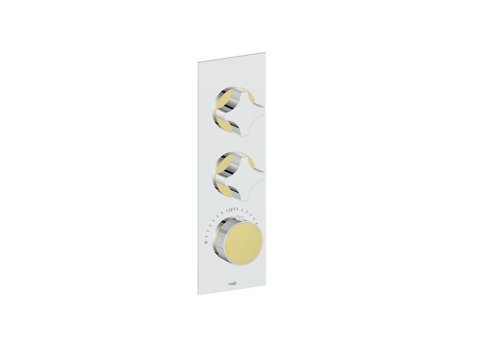 MOND TRIM FOR 3/4" HIGH-FLOW TH VALVE WITH 2 VOLUME CONTROLS