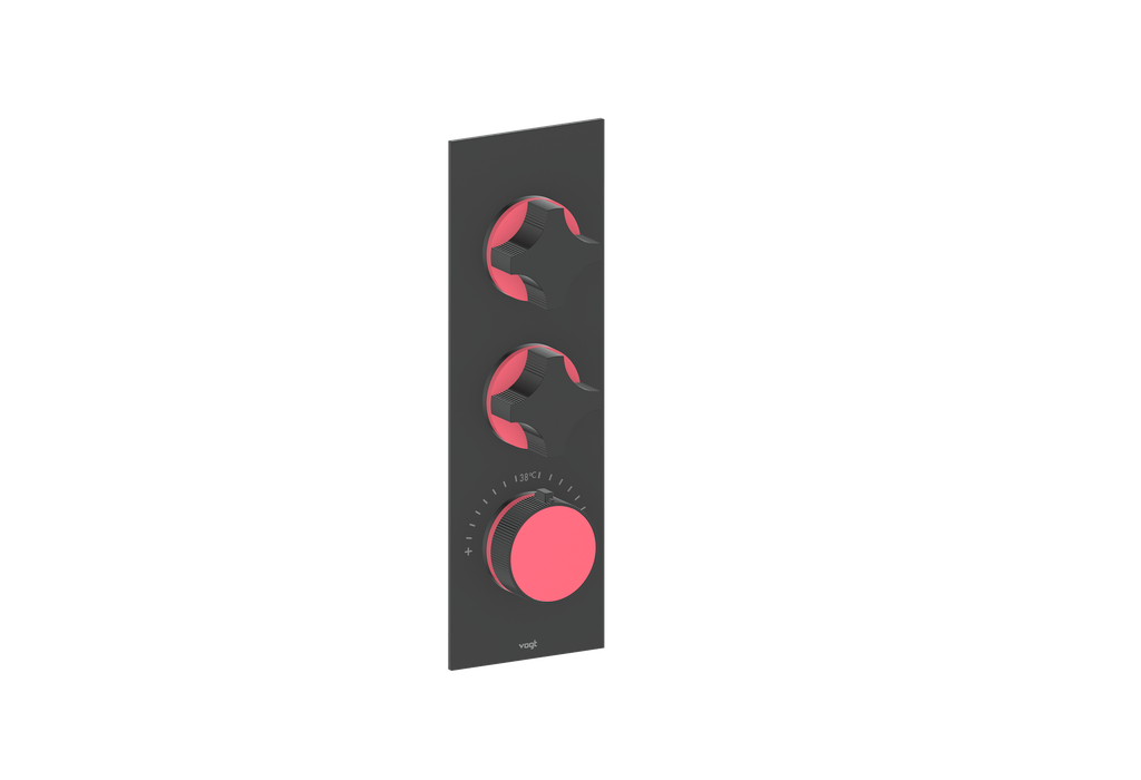 MOND TRIM FOR 3/4" HIGH-FLOW TH VALVE WITH 2 VOLUME CONTROLS