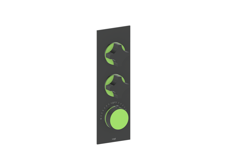 MOND TRIM FOR 3/4" HIGH-FLOW TH VALVE WITH 2 VOLUME CONTROLS