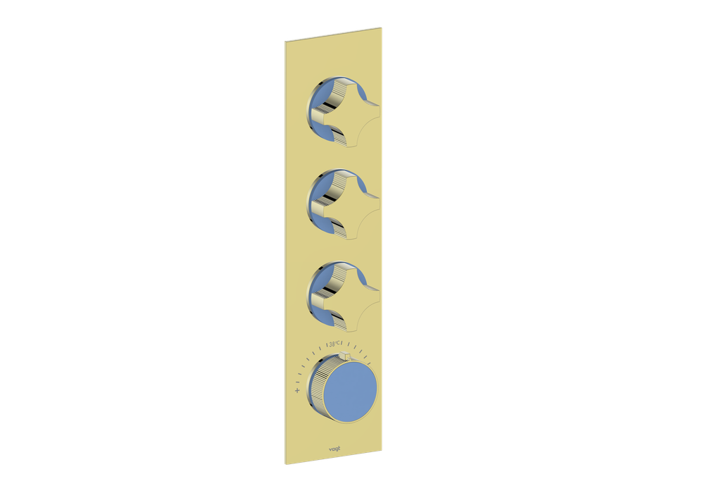 MOND TRIM FOR 3/4" HIGH-FLOW TH VALVE WITH 3 VOLUME CONTROLS