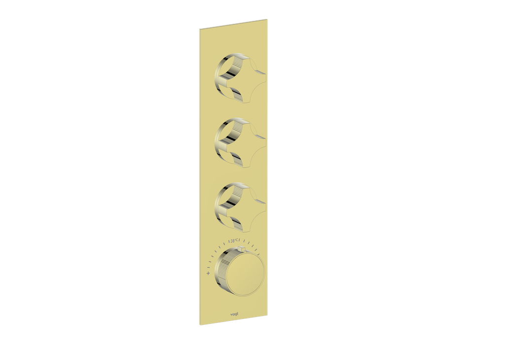 MOND TRIM FOR 3/4" HIGH-FLOW TH VALVE WITH 3 VOLUME CONTROLS