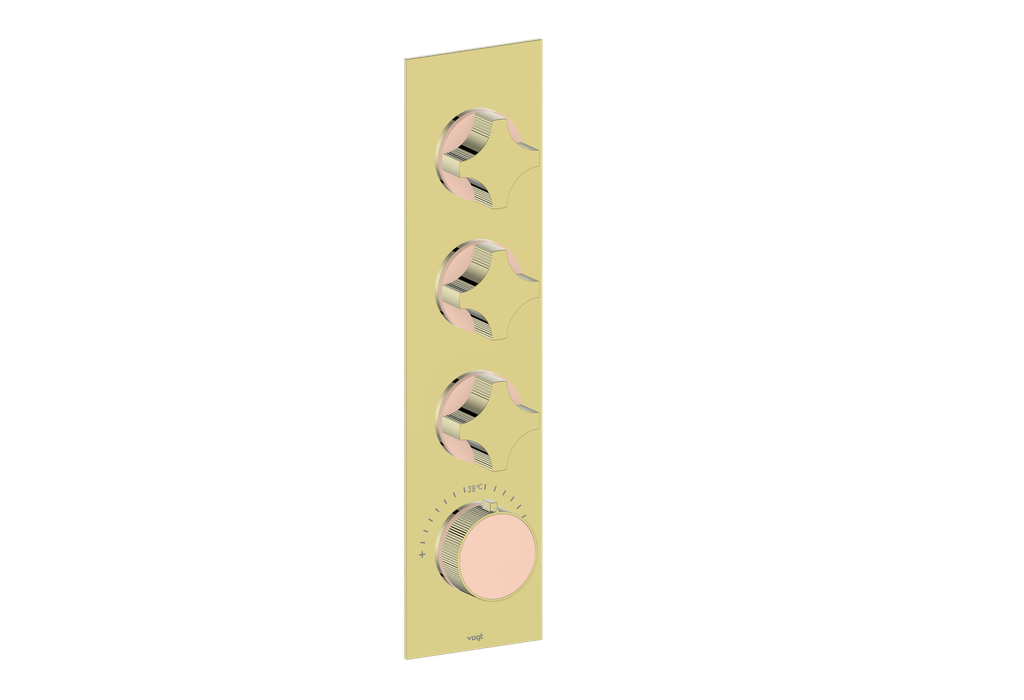 MOND TRIM FOR 3/4" HIGH-FLOW TH VALVE WITH 3 VOLUME CONTROLS