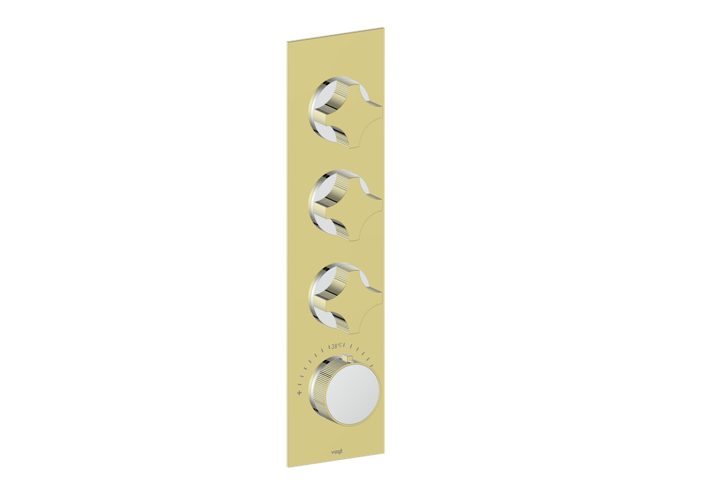 MOND TRIM FOR 3/4" HIGH-FLOW TH VALVE WITH 3 VOLUME CONTROLS