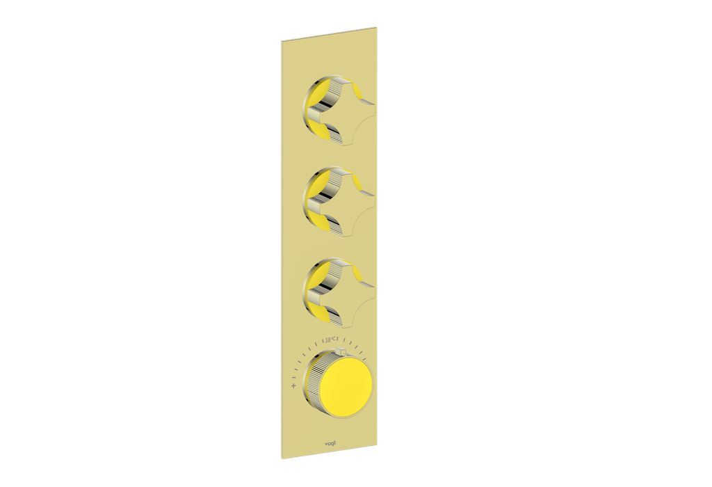 MOND TRIM FOR 3/4" HIGH-FLOW TH VALVE WITH 3 VOLUME CONTROLS