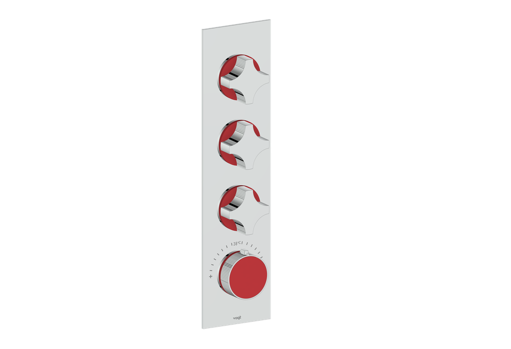 MOND TRIM FOR 3/4" HIGH-FLOW TH VALVE WITH 3 VOLUME CONTROLS