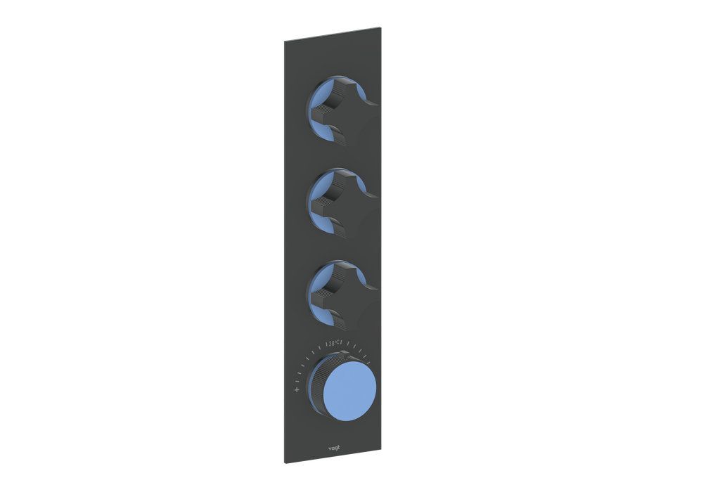 MOND TRIM FOR 3/4" HIGH-FLOW TH VALVE WITH 3 VOLUME CONTROLS