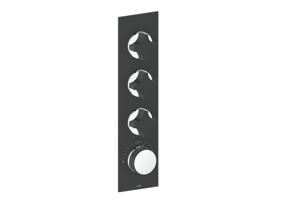 MOND TRIM FOR 3/4" HIGH-FLOW TH VALVE WITH 3 VOLUME CONTROLS