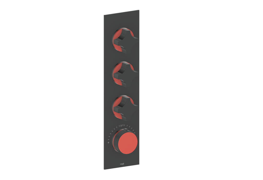 MOND TRIM FOR 3/4" HIGH-FLOW TH VALVE WITH 3 VOLUME CONTROLS
