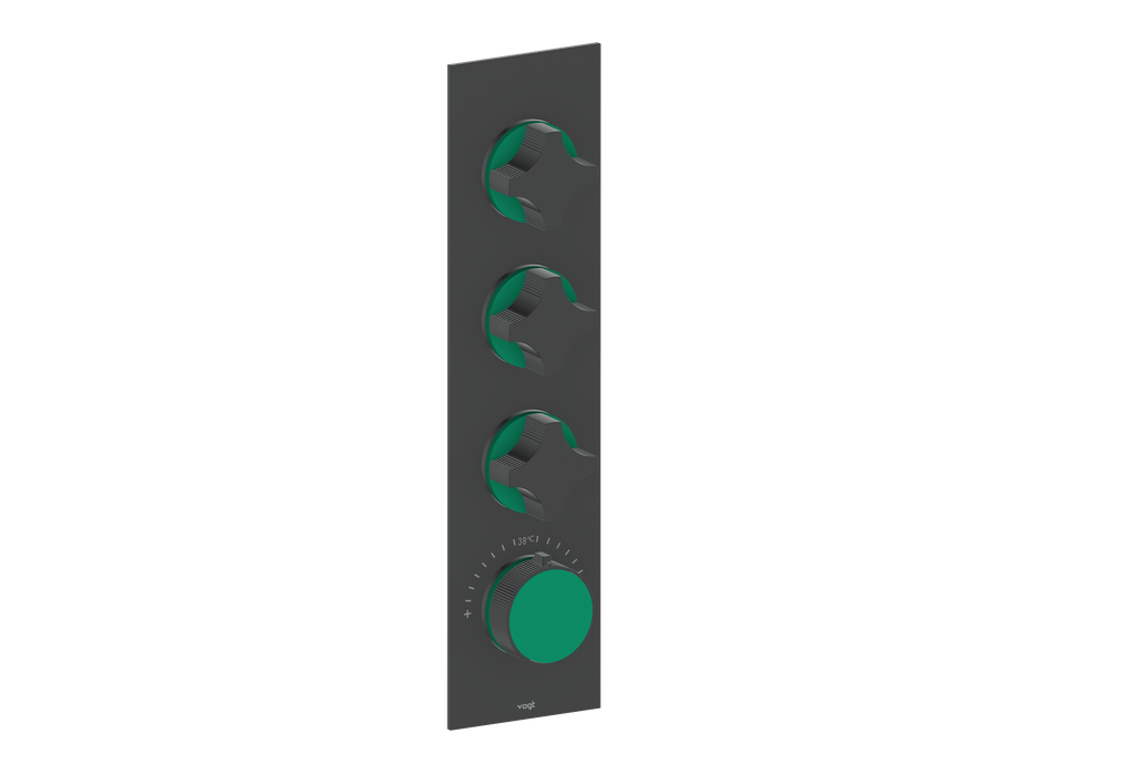 MOND TRIM FOR 3/4" HIGH-FLOW TH VALVE WITH 3 VOLUME CONTROLS