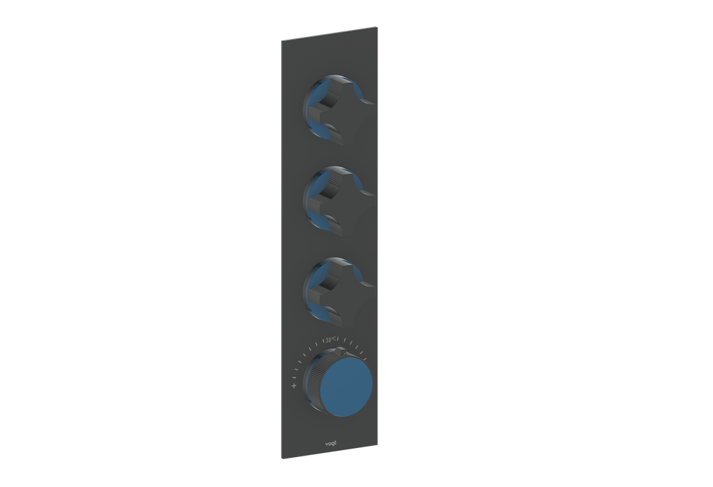 MOND TRIM FOR 3/4" HIGH-FLOW TH VALVE WITH 3 VOLUME CONTROLS