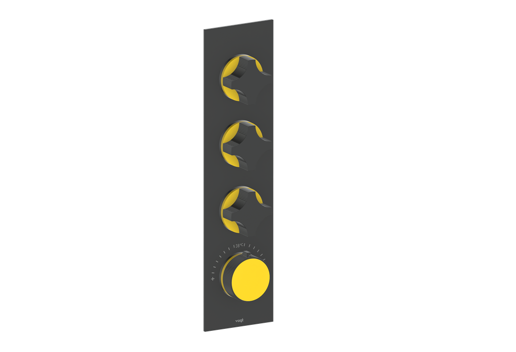 MOND TRIM FOR 3/4" HIGH-FLOW TH VALVE WITH 3 VOLUME CONTROLS