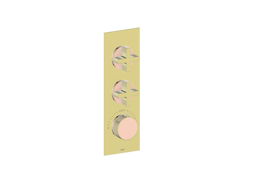 MOND TRIM FOR 3/4" HIGH-FLOW TH VALVE WITH 2 VOLUME CONTROLS