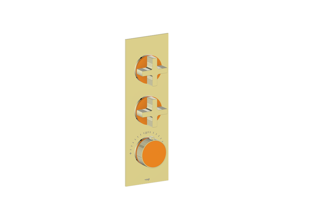 MOND TRIM FOR 3/4" HIGH-FLOW TH VALVE WITH 2 VOLUME CONTROLS