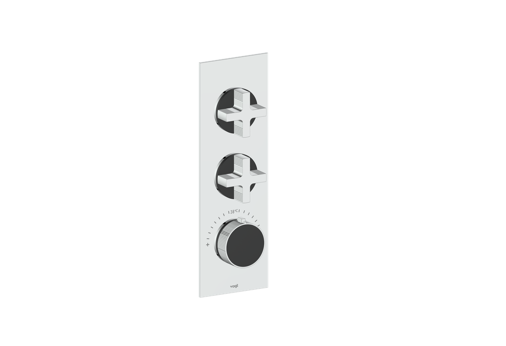 MOND TRIM FOR 3/4" HIGH-FLOW TH VALVE WITH 2 VOLUME CONTROLS