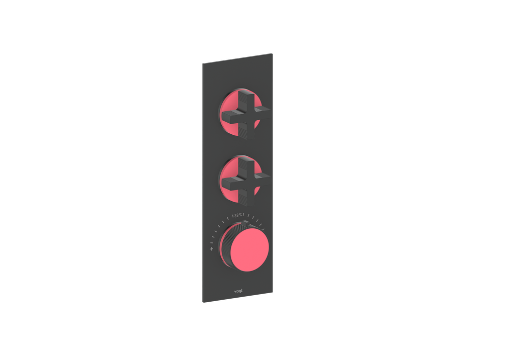 MOND TRIM FOR 3/4" HIGH-FLOW TH VALVE WITH 2 VOLUME CONTROLS