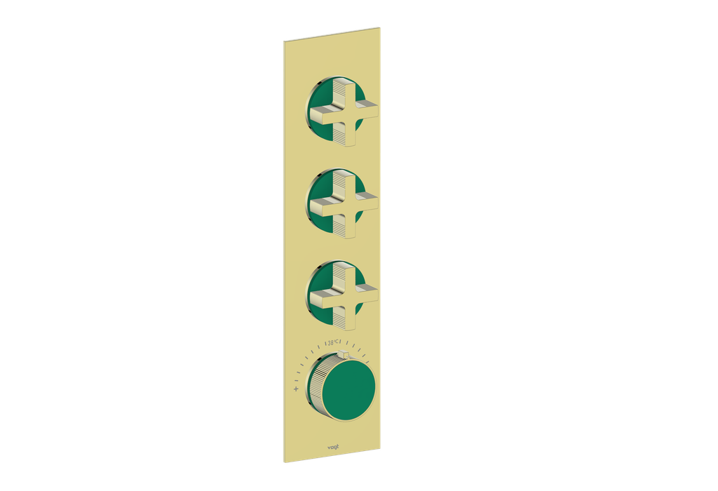 MOND TRIM FOR 3/4" HIGH-FLOW TH VALVE WITH 3 VOLUME CONTROLS