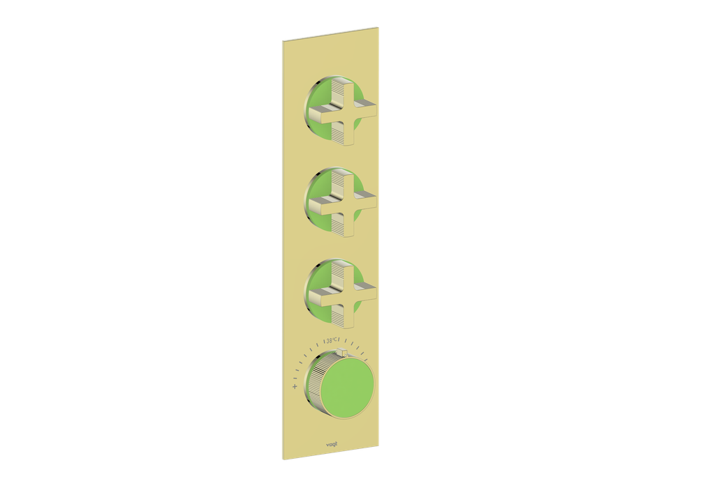 MOND TRIM FOR 3/4" HIGH-FLOW TH VALVE WITH 3 VOLUME CONTROLS