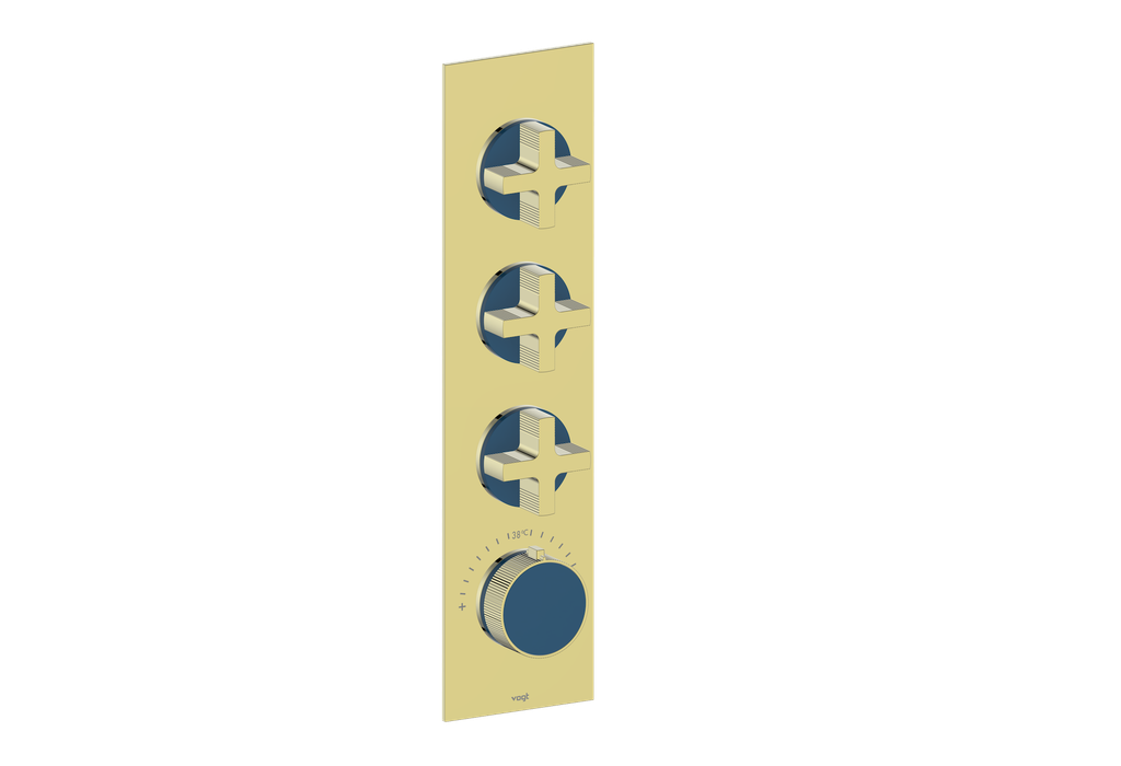 MOND TRIM FOR 3/4" HIGH-FLOW TH VALVE WITH 3 VOLUME CONTROLS
