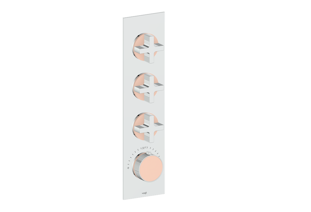MOND TRIM FOR 3/4" HIGH-FLOW TH VALVE WITH 3 VOLUME CONTROLS